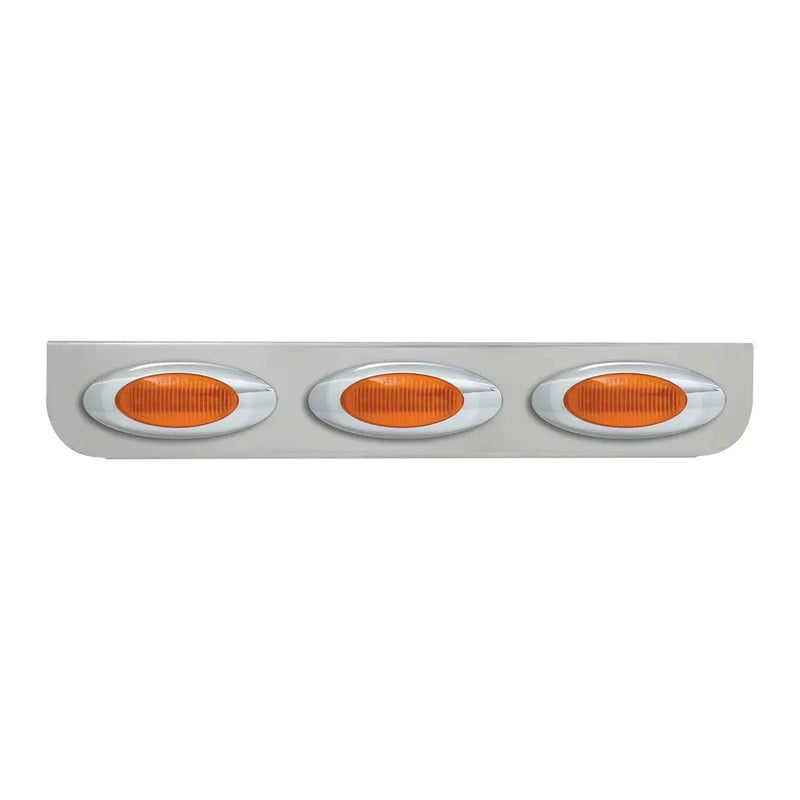 89050 Chrome â€œLâ€ Shape Light Bracket for Plug-In Y2K Incandescent Marker Lights Gray