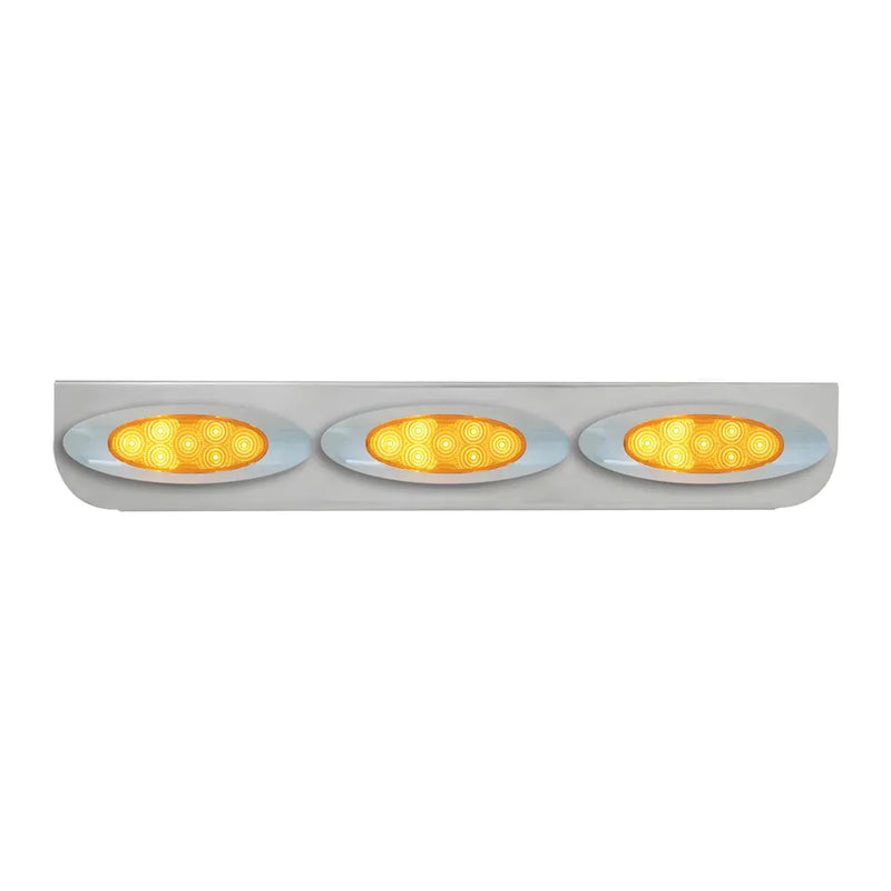 89056  24-3/4" CR L BRACKET W/3 AMBER Y2K SPYDER LED LIGHT Gray