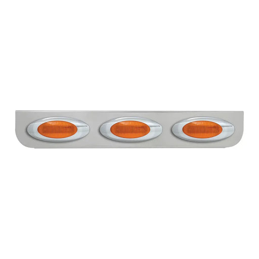 89060  24-3/4" SS L BRACKET W/3 AMBER Y2K LIGHTS Gray