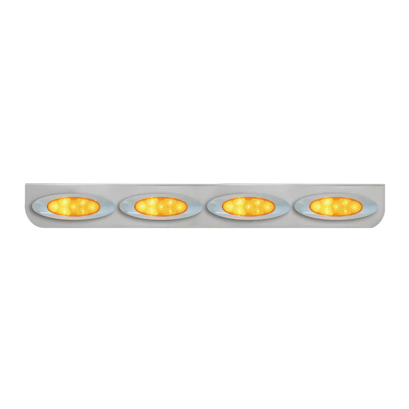 89086 33-1/4" SS L BRACKET W/4 AMBER Y2K SPYDER LED LIGHT Gray