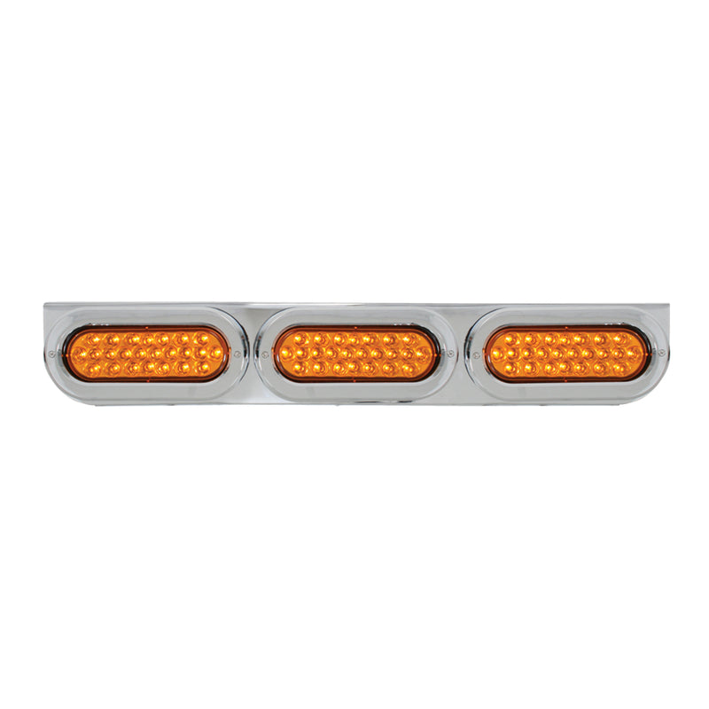 89167 Stainless Steel L Bracket with Triple Large Oval Lights