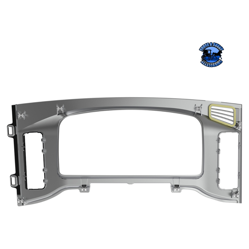 CHROME PLASTIC CENTER DASH INSTRUMENT BEZEL FOR 2018-2023 FREIGHTLINER CASCADIA #42427 FREIGHTLINER CASCADIA Light Slate Gray