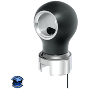 THREAD-ON CHARLOTTE STYLE GEARSHIFT KNOB WITH LED 13/15/18 SPEED ADAPTER  (Choose Finish)(Choose LED Color) Knob Chrome / Amber,Chrome / Blue,Chrome / White,Chrome / Red,Matte Black / Amber,Matte Black / Blue,Matte Black / White,Matte Black / Red Dark Slate Gray