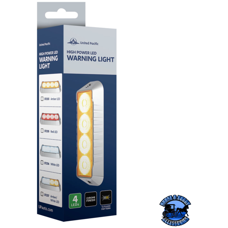 4 LED WARNING LIGHT (Choose LED Color) WARNING/LIGHT BAR Amber,Amber and White,White,Red Dark Slate Gray