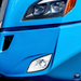 Dodger Blue SINGLE LED FOG LIGHT FOR 2018-2024 FREIGHTLINER CASCADIA - COMPETITION SERIES (Choose Color) (Choose Side) Headlight Chrome / Driver's Side,Chrome / Passenger's Side,Black / Driver's Side,Black / Passenger's Side