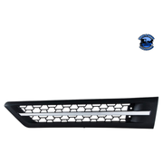 HOOD AIR INTAKE GRILLE WITH LED FOR 2018-2024 FREIGHTLINER CASCADIA 126 (Choose Color) (Choose Side) Air Intake Amber LED / Driver's Side,Amber LED / Passenger's Side,Blue LED / Driver's Side,Blue LED / Passenger's Side,Red LED / Driver's Side,Red LED / Passenger's Side,Green LED / Driver's Side,Green LED / Passenger's Side,White LED / Driver's Side,White LED / Passenger's Side Light Gray