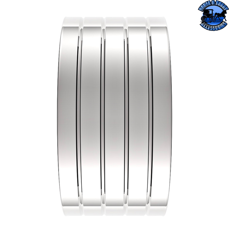 80" 430 Stainless Steel (18ga) Single Axle Fender - SR Series (Pair) #10617