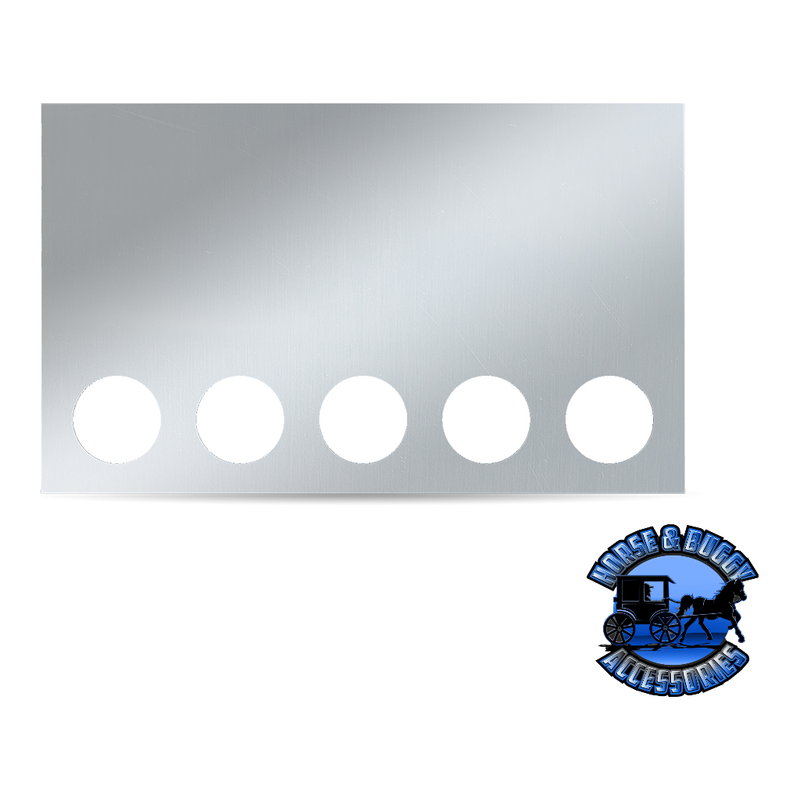 Trux (20" Drop) LED Rear Center Panel 4" & 3/4" LEDs 304 Stainless Steel (choose color) REAR CENTER PANEL 5x4" Holes & 16x3/4" Holes - No LEDs Gray