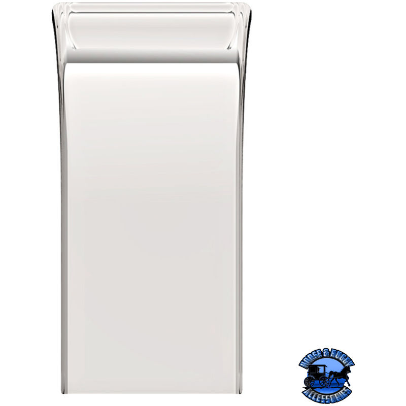 430 STAINLESS STEEL (16GA) ROLL FORMED EDGE SMOOTH HALF FENDER - SS SERIES (Choose Fender Length) (Choose Fender Spread) FENDER 60" / 25",66" / 31",80" / 31",80" / 45" Light Gray