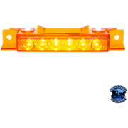 6 LED COMPETITION SERIES EXTERIOR VISOR LIGHT FOR 1996-2024 VOLVO VNL (Choose Lens Color) (Choose Package Quantity) light Amber / 1 Pack,Amber / 5 Pack,Clear / 1 Pack,Clear / 5 Pack Orange