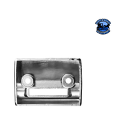 CHROME PLASTIC AXLE/DIFFERENTIAL SWITCH GUARD WITH GLOSSY STICKER FOR 1990-2010 FREIGHTLINER CLASSIC (Choose Color) Axle/Differential Switch Guard Blue,Black,Red,Silver,Green,Purple Dim Gray