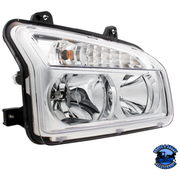 HEADLIGHT ASSEMBLY FOR 2015-2025 KENWORTH T880 (Choose Side) HEADLIGHT Drivers,Passengers Light Gray