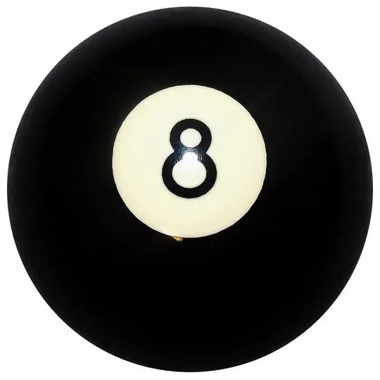 Black 8 Ball Brake Knob #BRKN-8-BLK (5/8"-11 female threads) brake knob Antique White