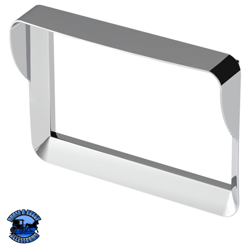 CHROME PLASTIC 7" NAVIGATION SCREEN BEZEL FOR 2012-2021 PETERBILT 579 #20608 Bezel Light Gray