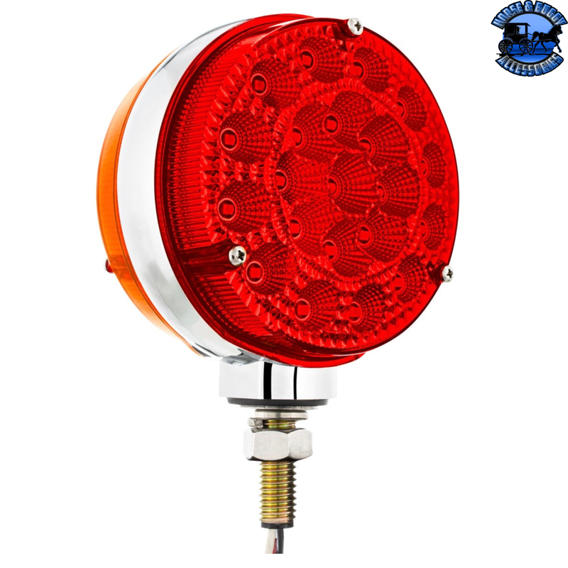 UP-42 LED Reflector Double Face Competition Series Turn Signal Light-Amber & Red LED (Choose Lens Color)