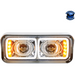 Rosy Brown HIGH POWER LED PROJECTION HEADLIGHT WITH LED TURN SIGNAL & POSITION LIGHT BAR (Choose Color) (Choose Side) LED Headlight Chrome / Driver's Side,Chrome / Passenger's Side