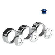 CHROME PLASTIC A/C CONTROL 6-PIECE DIAL COVERS FOR 2018-2023 FREIGHTLINER CASCADIA #42426 Dial Cover Gray