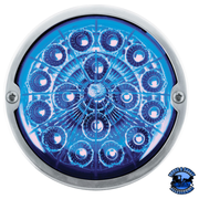 DOUBLE FURY 17 LED DUAL FUNCTION WATERMELON TORPEDO CAB LIGHT (Choose LED Color) CAB LIGHT Amber and Blue,Amber and Green,Amber and Purple Steel Blue