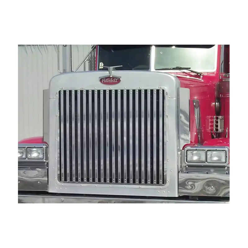 RW-35100 Grille Insert W/ 18 Vertical Bars for Peterbilt 379 Extended Hood Dark Gray