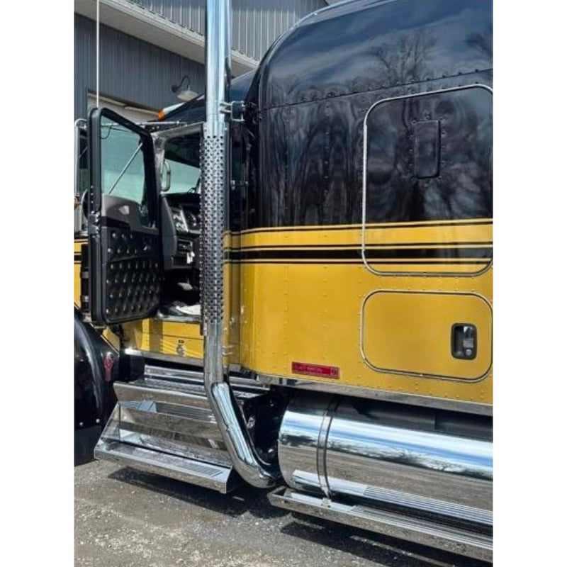 #KW945-RP605055CP 6'' REDUCED TO 5'' KW W900L EXHAUST ROTATED PICKETT ELBOW KIT FOR 45'' BOX