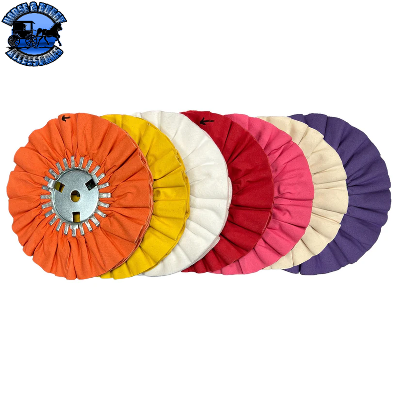10" 20-Ply N5 Predator Airway Buffing Wheels (5 Pack) (Choose Color) (Choose Center Plate)