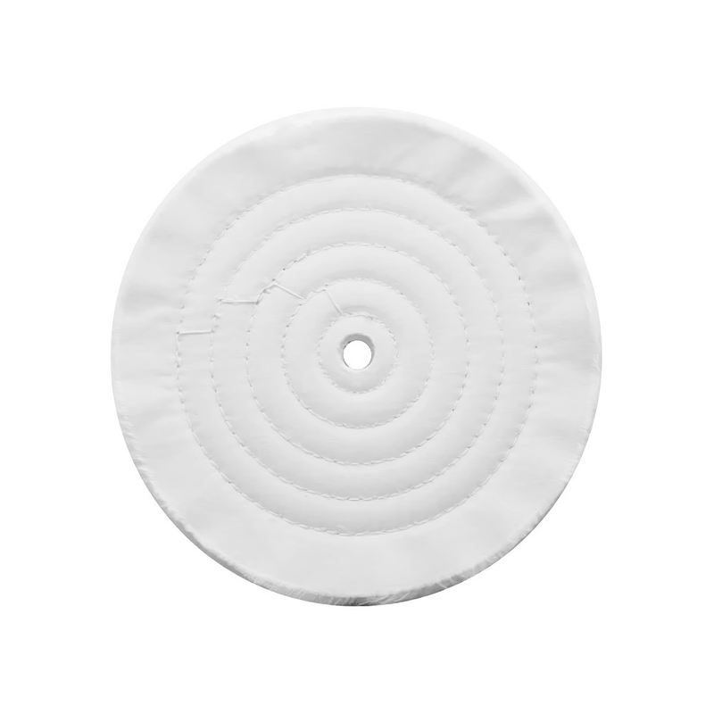 Pulido de muselina suave blanca de 8" - Cenador de 1/2"