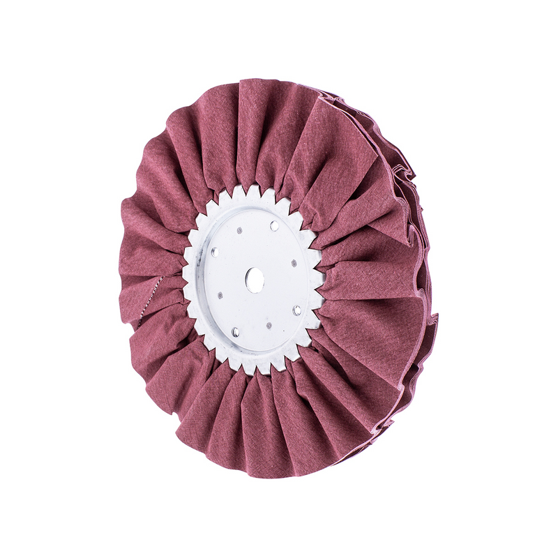 Pulidor de vías respiratorias con tratamiento rojo de 8" - Eje de 5/8" y 1/2"