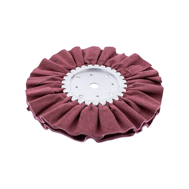 Pulidor de vías respiratorias con tratamiento rojo de 8" - Eje de 5/8" y 1/2"