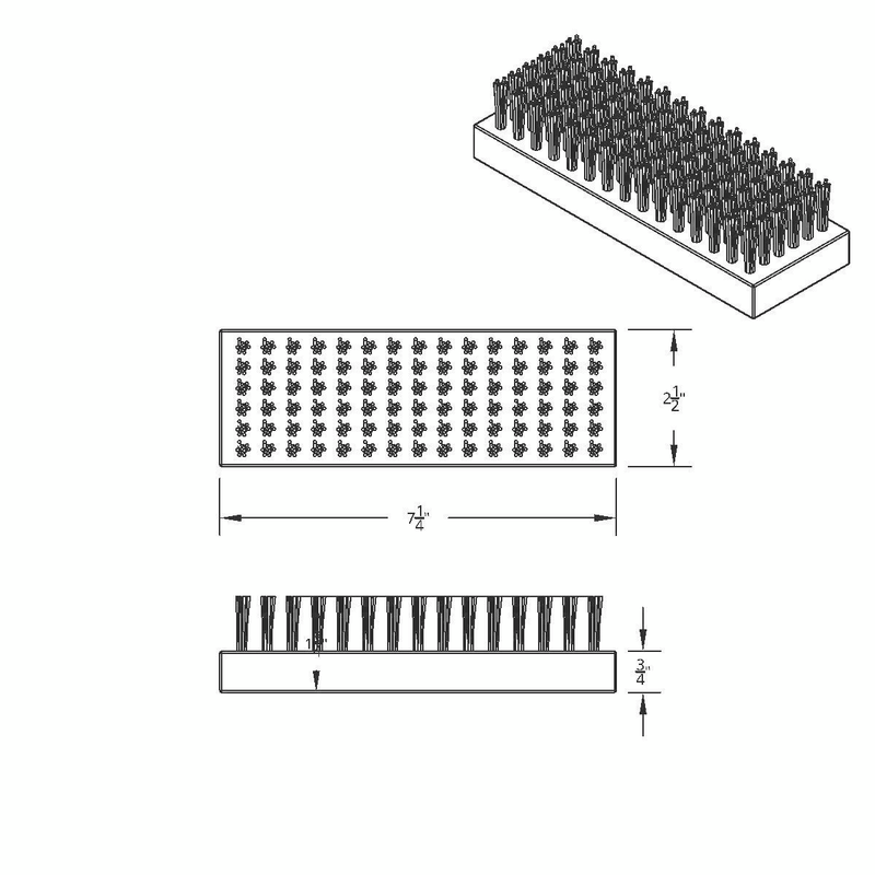 Black Nylon Boot Brush