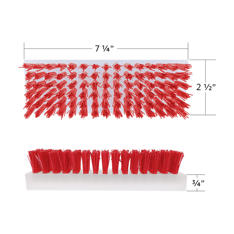 Red Nylon Boot Brush