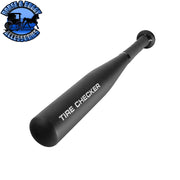 17" Aluminum Tire Checker Bat-Matte Black Dark Slate Gray