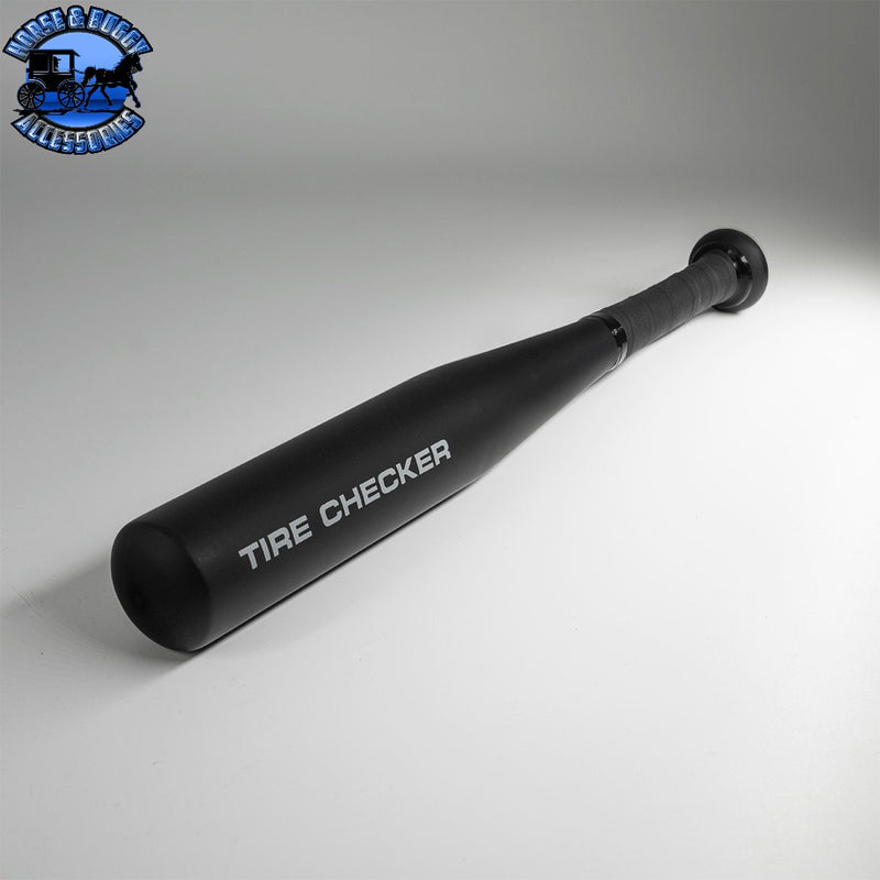 17" Aluminum Tire Checker Bat-Matte Black Gray