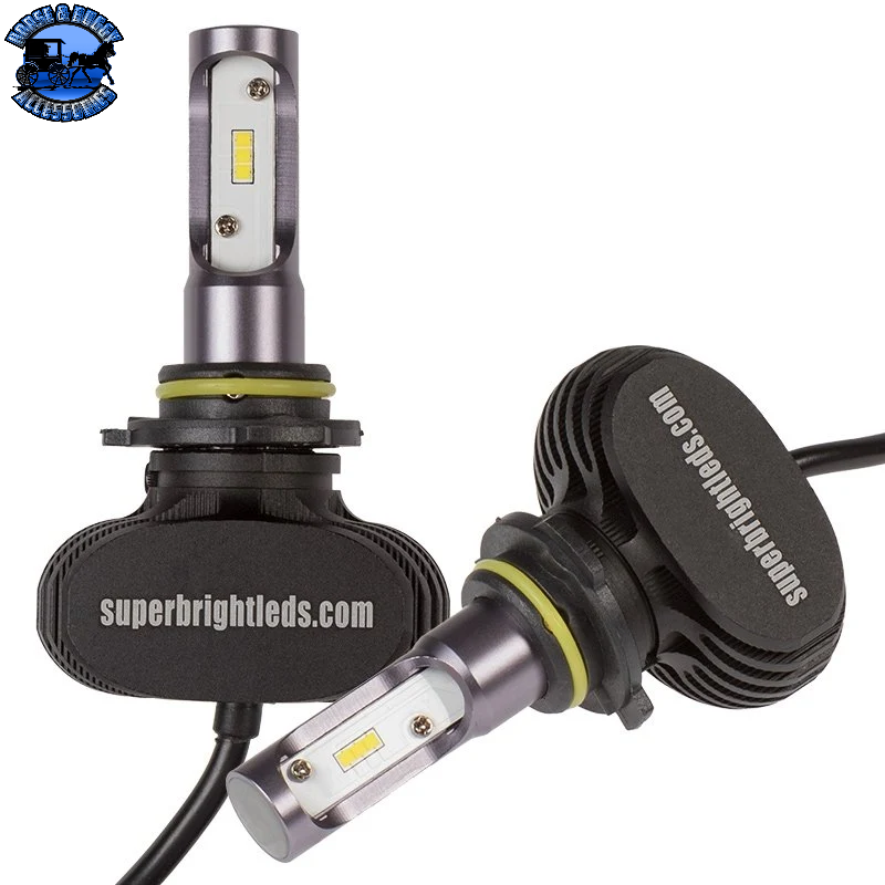 sb-9006-hlv7-ob 9006 LED Fanless Headlight/Fog Light Conversion Kit with Internal Drivers - 4,000 Lumens/Set - Open Box - Cool White