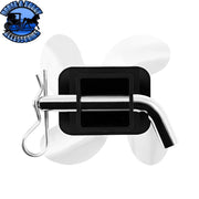 UP-90060 SPINNING PROPELLER HITCH COVER FOR 2"X2" TRAILER HITCH RECEIVER WITH LOCKING PIN HITCH COVER Black