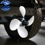 UP-90060 SPINNING PROPELLER HITCH COVER FOR 2"X2" TRAILER HITCH RECEIVER WITH LOCKING PIN HITCH COVER Black