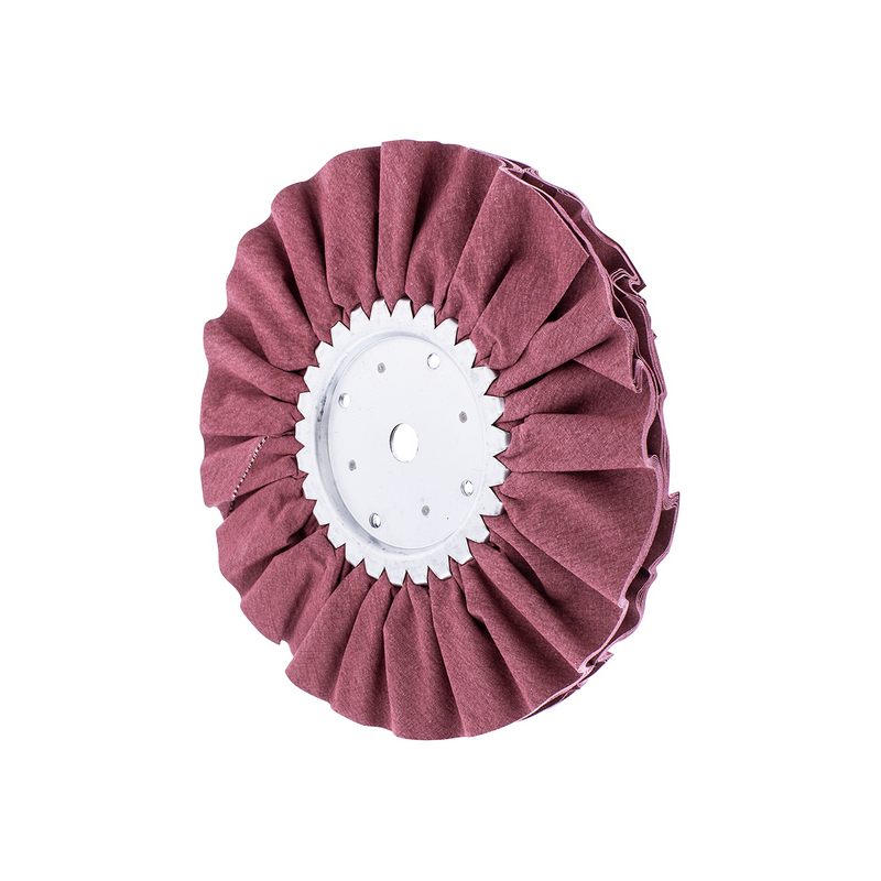 Pulidor de vías respiratorias con tratamiento rojo de 6" - Eje de 5/8" y 1/2"