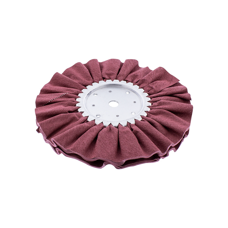 Pulidor de vías respiratorias con tratamiento rojo de 6" - Eje de 5/8" y 1/2"