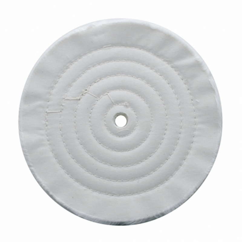 Pulido de muselina suave blanca de 8" - Cenador de 1/8"
