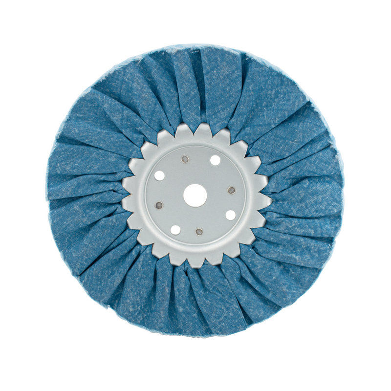 Pulidor de vías respiratorias con tratamiento azul de 8" - Eje de 5/8" y 1/2"