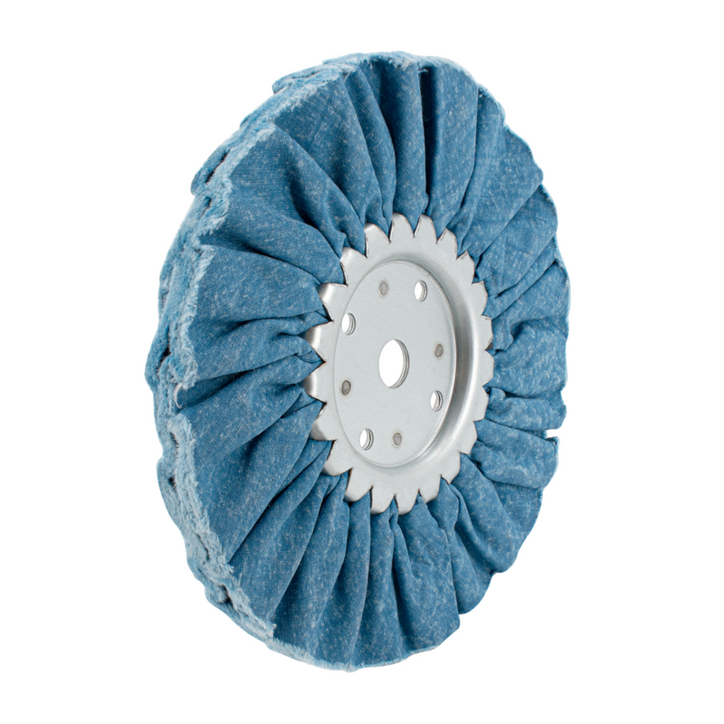 Pulidor de vías respiratorias con tratamiento azul de 8" - Eje de 5/8" y 1/2"