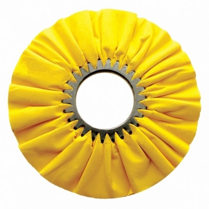 Pulidor de vías respiratorias con tratamiento amarillo de 10" - Eje de 3"