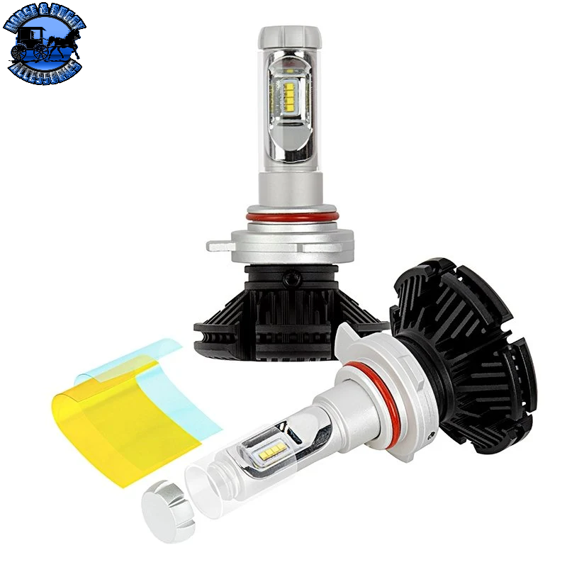 SB-9012-HLV5-OB 9012 LED Fanless Headlight/Fog Light Conversion Kit with Adjustable Color Temperature and Compact Heat Sinks - 5,000 Lumens/Set *DISCONTINUED*