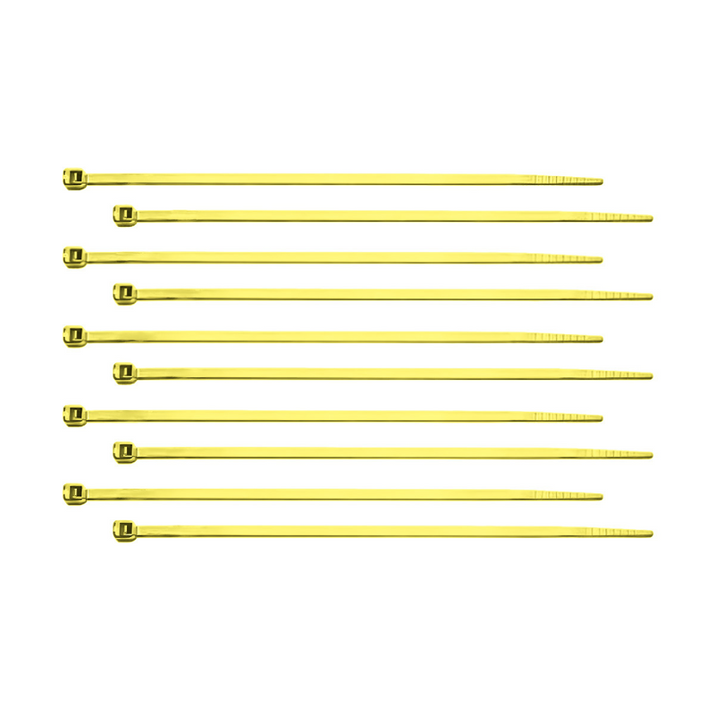 Bridas para cables de nailon de 6" - Latón (paquete de 10)