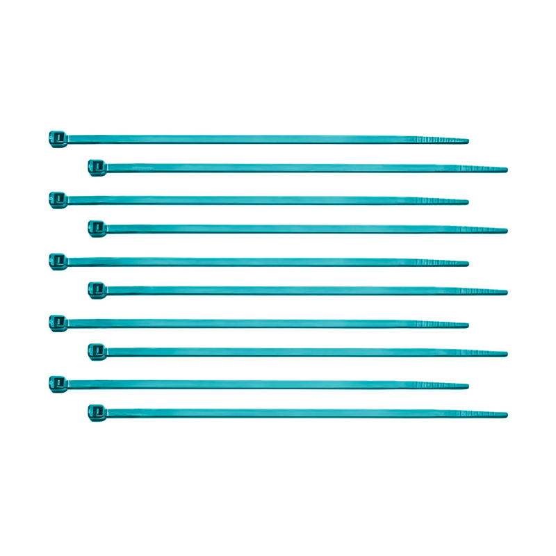 Bridas para cables de nailon de 6" - Azul (paquete de 10)