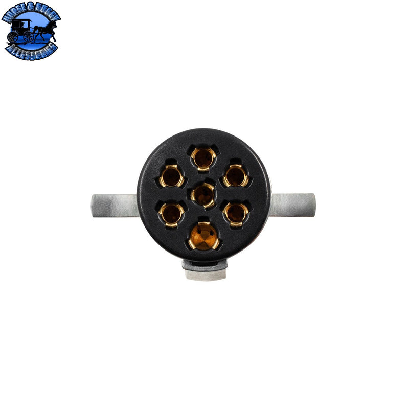 Conector hembra redondo de 7 vías - Pin dividido