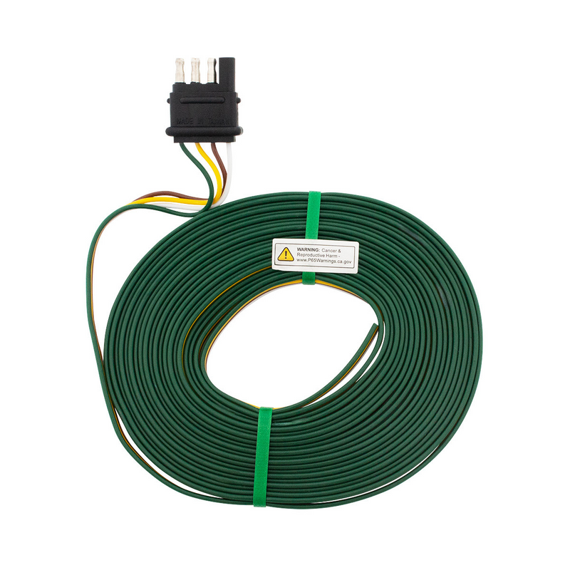 Arnés de luces LED para remolque de 4 vías - Cables positivos y de tierra de 25'