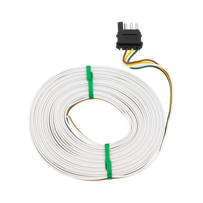 Arnés de luces LED para remolque de 4 vías - Cables positivos y de tierra de 25'