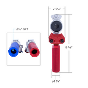 Gladhand With Extension Grips (Pair)