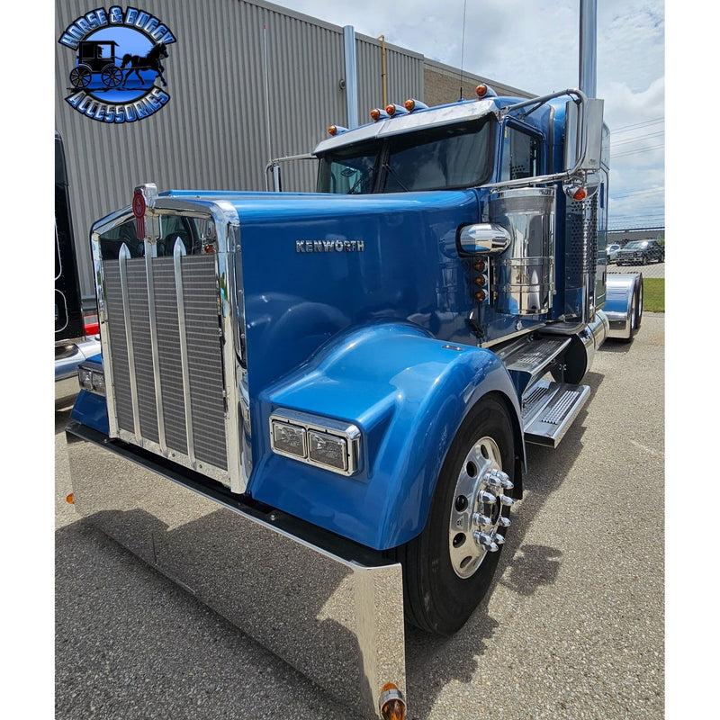 Kenworth w900L 2018 newer (Choose cab and year style) 50" DPF and battery stepbox covers BATTERY BOX BATTERY BOX COVER (aero cab),BATTERY BOX COVER (flat glass),DPF COVER YEAR 2018-2024,DPF COVER YEAR 2025 NEWER Dim Gray