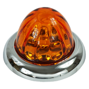 #11002AA-23 Legendary 1-1/2 Inch Watermelon Light, Stud Mount - Amber LED / Amber Glass Lens watermelon Chocolate